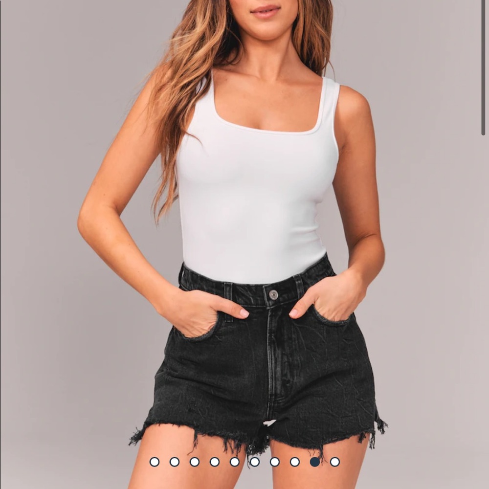 A&F Curve Love Cut Off Shorts